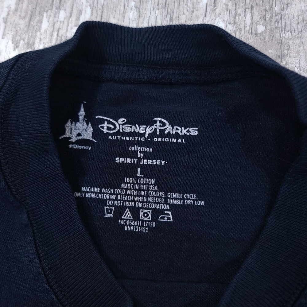 Disney Spirit Jersey Men Size Large Navy Disneyland Resort Long Sleeve Shirt - Picture 6 of 6